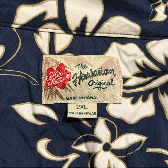 Vintage Hilo Hatties Hawaiian Original Shirt 2XL Button Front Hibiscus Floral - Picture 2 of 4
